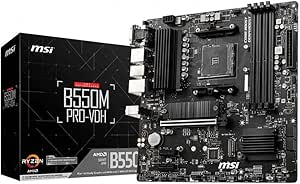 MSI B550M PRO-VDH AM4 DDR4 4400(OC) HDMI DP VGA M.2 USB3.2 MATX Anakart