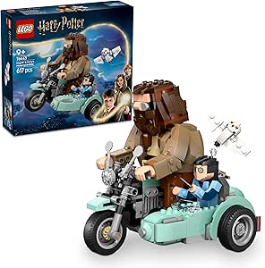 LEGO Harry Potter Hagrid ve Harry’nin Motosiklet Yolculuğu 76443-9 Yaş ve Üzeri Çocuklar ve Yetişkinler için Koleksiyonluk Yapım Seti, Doğum Günü Hediyesi (617 Parça)