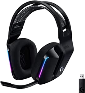Logitech G G733 LIGHTSPEED Kablosuz Kulak Üstü Oyuncu Kulaklığı, LIGHTSYNC RGB, Blue Voice Mikrofon, Askılı Kafa Bandı, PRO-G Ses Sürücüleri, 29 Saat Pil Ömrü, Siyah