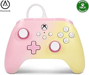 PowerA Xbox Series X|S için Advantage Kablolu Oyun Kumandası – Pink Lemonade