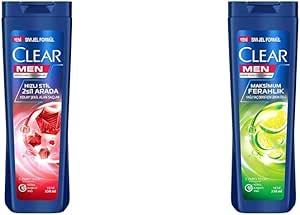 Clear Men Kepeğe Karşı Etkili Şampuan Hızlı Stil 2’si 1 Arada Kolay Şekil Alan Saçlar 350 ml Mavi(1) Clear Men Maksimum Ferahlık Yağlı Saç Derisi İçin Limon Özlü Kepeğe Karşı Etkili Şampuan 350 ml(1)