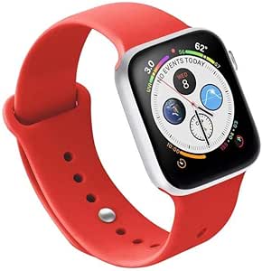 Naztech 42-44 Mm Silikon Kayış Kırmızı