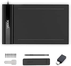 Veikk S640 6 x 4″ 8192 Levels 5080 LPI Grafik Tablet + Kalem