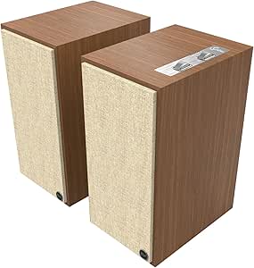Klipsch The Sevens Aktif Hoparlör (Çift) – Titanyum LTS Havalandırmalı Tweeter, Bluetooth Kablosuz Bağlantı, Yüksek Çözünürlüklü Ses, Dinamik Bass Ekolayzırı, Ceviz