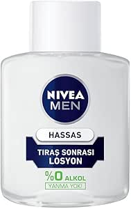 NIVEA Men Hassas Tıraş Sonrası Losyon 100 ml, Hassas Ciltler, Alkolsüz Formül, Hızlı Emilir