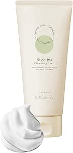 MISSHA Yağlanma Karşıtı Bakım Sağlayan Yüz Temizleme Köpüğü Creamy Latte Cleansing Foam Green Tea