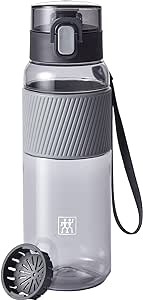 ZWILLING İçecek şişesi, BPA içermez, fitness, boş zaman ve ofis için su şişesi, tritan, gri, 680 ml