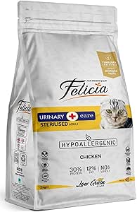 Felicia Tavuklu Hypoallergenic Sterilised Az Tahıllı Kısır Kedi Maması 2 Kg