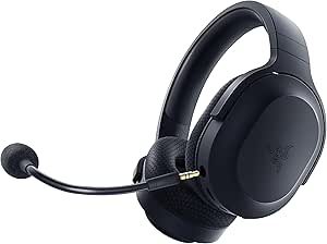 Razer Barracuda X – Kablosuz Çoklu Platform Oyun ve Mobil Kulaklık (SmartSwitch Çift Kablosuz, Ergonomik Tasarım, TriForce 40mm, Kardioid Mikrofon, Kulaklık Üstü Kontroller, 50 saat Pil USB-C) Siyah