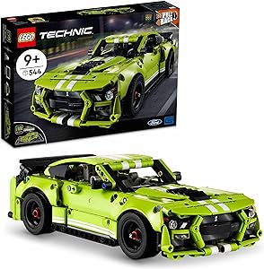 LEGO Technic Ford Mustang Shelby® GT500® 42138 – Araçları Seven Çocuklar İçin Çek-Bırak Drag Yarış Arabası Yaratıcı Oyuncak Model Yapım Seti (544 Parça)