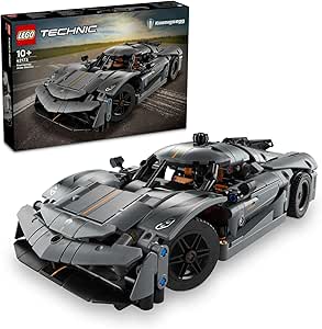 LEGO Technic Koenigsegg Jesko Absolut Gri Hiper Araba 42173 – Çocuklar için Oyuncak Yapım Seti, Doğum Günü Hediyesi Fikri (801 Parça)