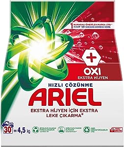 Ariel Oxi 4, 5 kg Hızlı Çözünme Toz Çamaşır Deterjanı