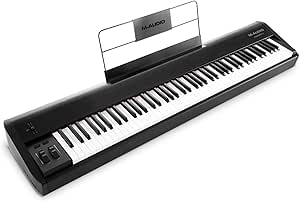 M-Audio Hammer 88 – 88 Hammer Action Piyano Tuşlu MIDI kontrolcü, Stüdyo kalitesinde Kayıt Yazılımları İle Birlikte