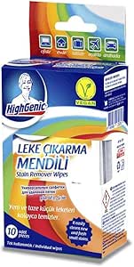 Highgenic Leke Çıkarma Mendili, 10’lu Kutu