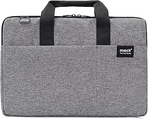 MACK Cityfit MCC-704 Laptop Çantası, Erkekler ve Kadınlar için Profesyonel Bilgisayar Çantası, 15.6 inç Notebook Çantası, Evrak Çantası, Gri