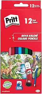 Pritt 12’li Uzun Kuru Boya Kalemi, 12 Renk