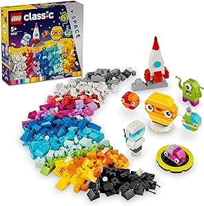 LEGO Classic Yaratıcı Uzay Gezegenleri 11037-4 Yaş ve Üzeri Çocuklar için İnşa Edilebilen Güneş Sistemi İçeren Yaratıcı Oyuncak Yapım Seti, Doğum Günü Hediyesi Fikri (450 Parça)