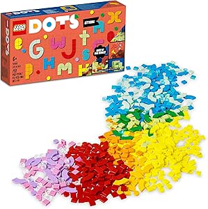LEGO® DOTS Bir Sürü DOTS – Harfler 41950-6 Yaş ve Üzeri Çocuklar için Yaratıcı Aktivitelere İlham Veren Alfabeli Kendin Yap Yapım Seti (722 Parça)