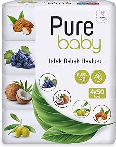Pure Baby Islak Havlu 12×50 (600 Yaprak)