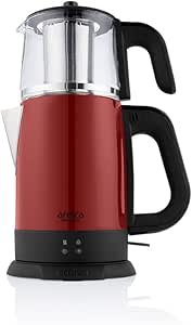 arnica IH33204 Demli Stil Kırmızı Cam Çay Makinesi