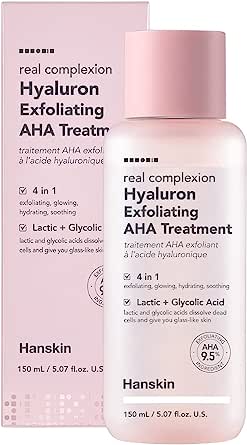 Hanskin Hyaluron Exfoliating AHA Treatment Peeling Etkili Cilt/Yüz Temizleyici/Nemlendirici Tonik 150 ml