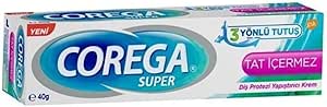 Corega Super Diş Protezi Yapıştırıcı Tat Içermez Krem 40 Gr