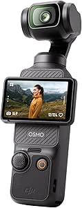 DJI Osmo Pocket 3 – Entegre Kameralı Elde Taşınabilir 3 Eksenli Gimbal Sabitleyici, 12 MP 1/2,3” CMOS 4K60 Video, Hareketli Ekran YouTube, TikTok, Video Vlog, Akıllı Telefona Takılabilir, Siyah