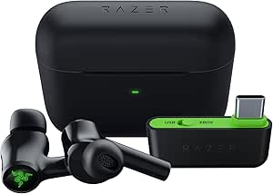 Razer Hammerhead HyperSpeed – Çok Platformlu Kablosuz Oyun Kulaklıkları Xbox (Aktif Gürültü Önleme (ANC), Ortam Gürültüsü Önleyici (ENC) Çift Mikrofon) Siyah