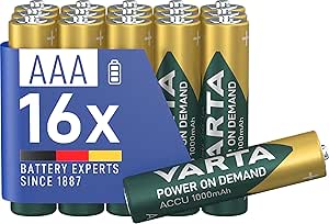 VARTA POWER ON DEMAND Rech.AAA 1000mAh 2×8 Foil