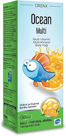 Ocean Multi Şurup Ballı-Portakal Aromalı 150ml