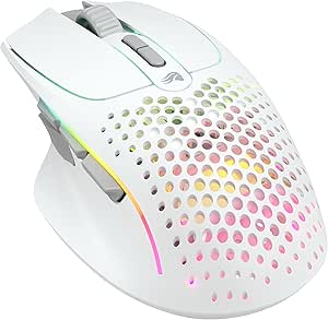 Glorious Model I 2 RGB Kablosuz BAMF sensörlü 26000 DPI 75 gram Gaming Mouse Mat Beyaz
