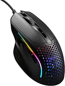 Glorious Model I 2 Kablolu Siyah Oyuncu Faresi: 9 Programlanabilir Düğme (2 Değiştirilebilir), 66 g Süper Hafif, 26k Optik Sensör, 80 Milyon Tıklama Ömrü, MMO/MOBA/FPS, Yan Yüz Baş Parmak Desteği