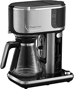 Russell Hobbs Attentiv Filtre Kahve Makinesi [Demleme Gücü Ayarı, Soğuk Demleme Fonksiyonu, Süt Köpürtücü] – Dijital Dokunmatik Kontrol Yüzeyi (Programlanabilir Zamanlayıcı) 26230-56
