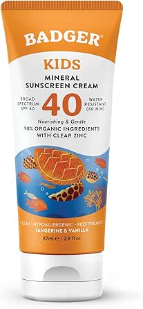 Badger Clear Zinc Çocuk Güneş Kremi SPF40 87ml