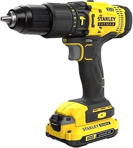 STANLEY, SCD718D2K-TR, 18V 2.0AH V20 Li-Ion, Çift Akülü, Kömürlü, Darbeli Matkap