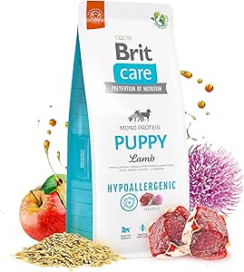 Brit Care Puppy, Yavru Köpekler İçin Tek Proteinli, Hipoalerjenik, Kuzu Etli Kuru Mama, 3 kg