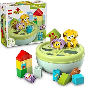 LEGO DUPLO İlk Şekil Ayırıcı: Köpek Evi 10441 – 1,5 Yaş ve Üzeri Köpek Sever Çocuklar için Hayal Gücü Geliştiren Eğitici Oyuncak Yapım Seti, Doğum Günü Hediyesi (17 Parça)