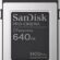 SanDisk PRO-CINEMA CFexpress Tip B hafıza kartı 640 GB (CFexpress teknolojisine sahip sinema kameralarının kullanımı için, 8K çekim, 1.700 MB/sn’ye kadar okuma, 1 metreye kadar düşme direnci