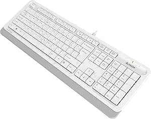 A4 TECH FK10 Q USB Türkçe FN-Multimedya Klavye, Beyaz