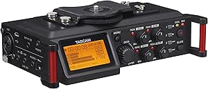 Tascam DR70D DSLR Fotoğraf Makineleri Dört Kanallı Ses Kayıt Cihazı