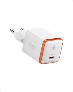 Spigen 30W USB-C Ultra Mini Hızlı Şarj Aleti Samsung PPS/Isı Düşürücü GaN Destekli Akım Korumalı Güç Adaptörü iPhone %26 Android %26 iPad %26 MacBook Type-C White – ACH08449