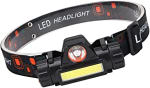 SM SunniMix 300 Lümen USB şarj edilebilir LED kafa lambası, ayarlanabilir alın lambası, güçlü dış mekan flaşı