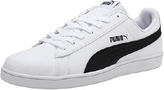 Puma PUMA UP Trainers Unisex Yetişkin Spor Ayakkabı, Puma White-Puma Black, 41