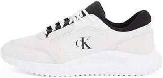 Calvin Klein EVA RUNNER LOW MG WMM Erkek Spor Ayakkabı, Beyaz, 43