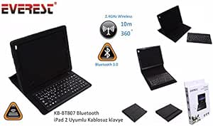 Everest KB-BT807 Bluetooth iPad 2 Uyumlu Q Multimedia Kablosuz klavye