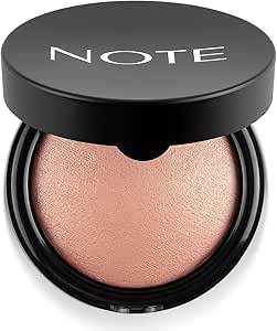 Note Baked Powder 02 Honey Warm Işıltılı Bitişli Highlighter Toz Yüz Pudrası