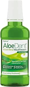 Aloe Dent Aloe Vera ile 3 Etkili Diş Macunu Florür ve SLS İçermeyen Doğal Beyazlık, 100 ml ve Aloe Dent Alkolsüz ve Florürsüz Ağız Kokusu Önleyici Doğal Ağız Bakım Suyu, 250 ml