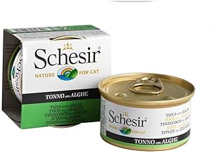 Schesir Yetişkin Kedi Konservesi 85 Gr Ton + Deniz Bitkili