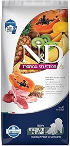 Farmina Pet Foods N%26D Tropical Selection Kuzu Etli ve Tropikal Meyveli Orta ve Büyük Irk Yavru Köpek Maması 10 Kg