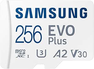 Samsung EVO Plus microSD Hafıza Kartı 256 GB, U3, V30, A2 ‎MB-MC256KA/TR